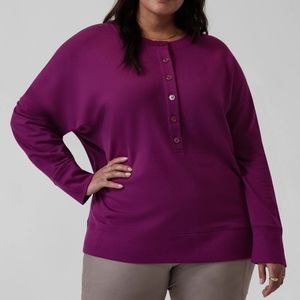 Athleta Balance Henley Sweatshirt